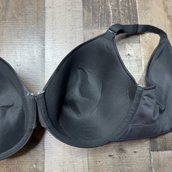 Cacique Black Lightly Lined Full Coverage Underwire Bra 40DDD - Picture 7 of 11